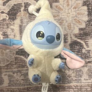 Blue and White stitch Labubu